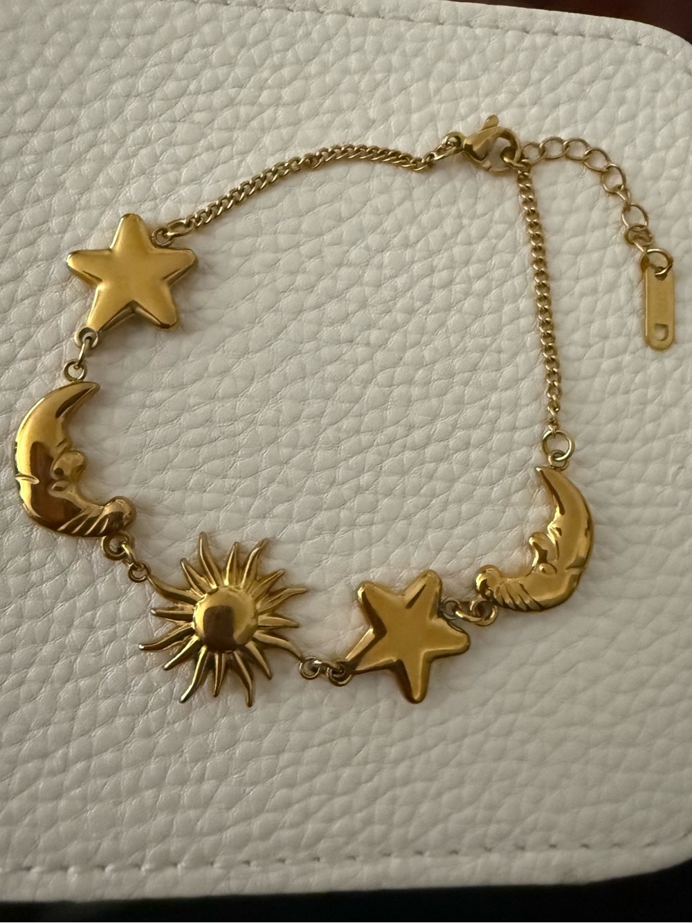 18K Gold-Plated Celestial Moon Star Bracelet